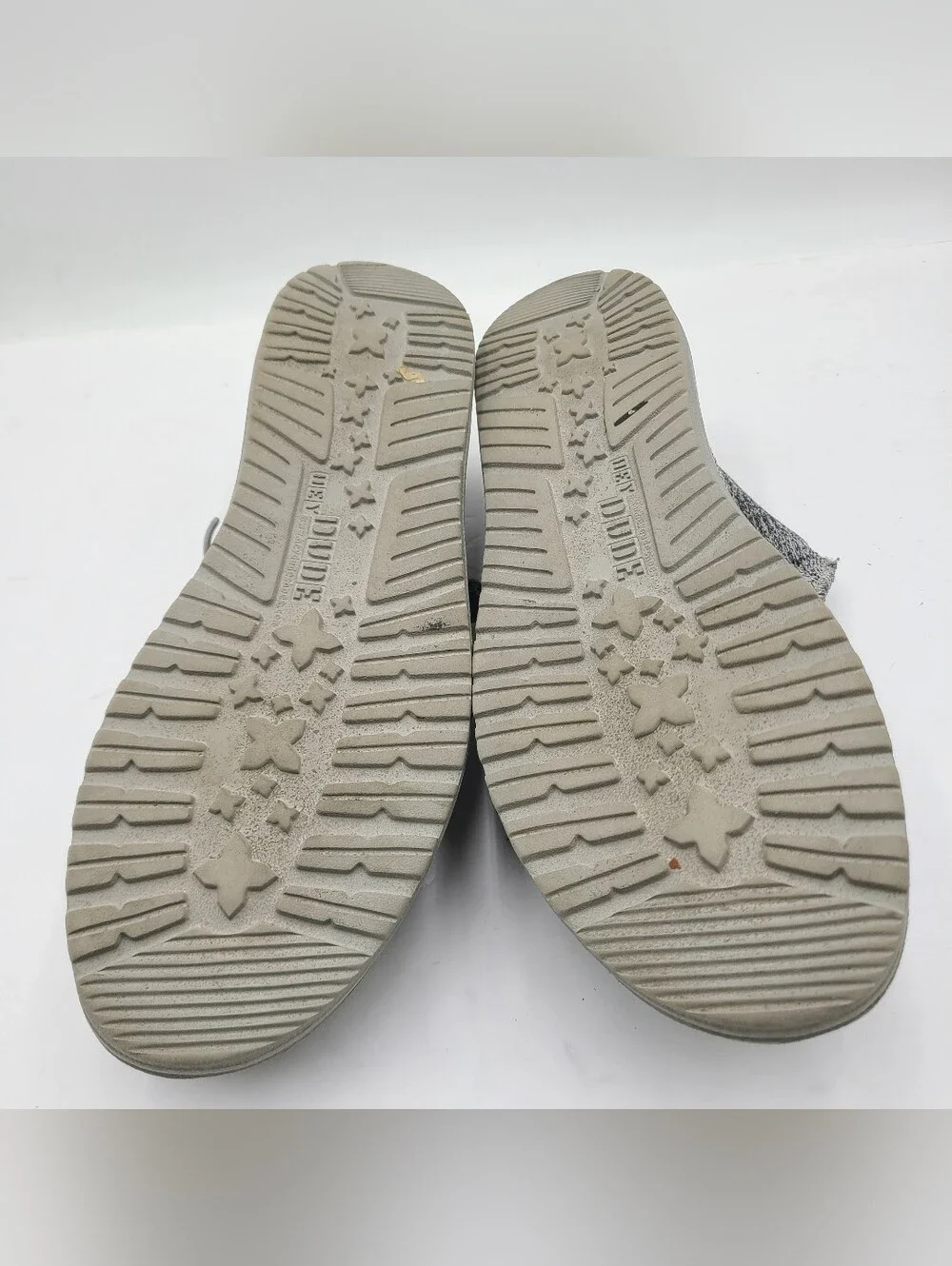 B41 Hey Dude Wally B Sox Casual Loafer Shoes Mens 13 Comfort Slip On Mesh Gray